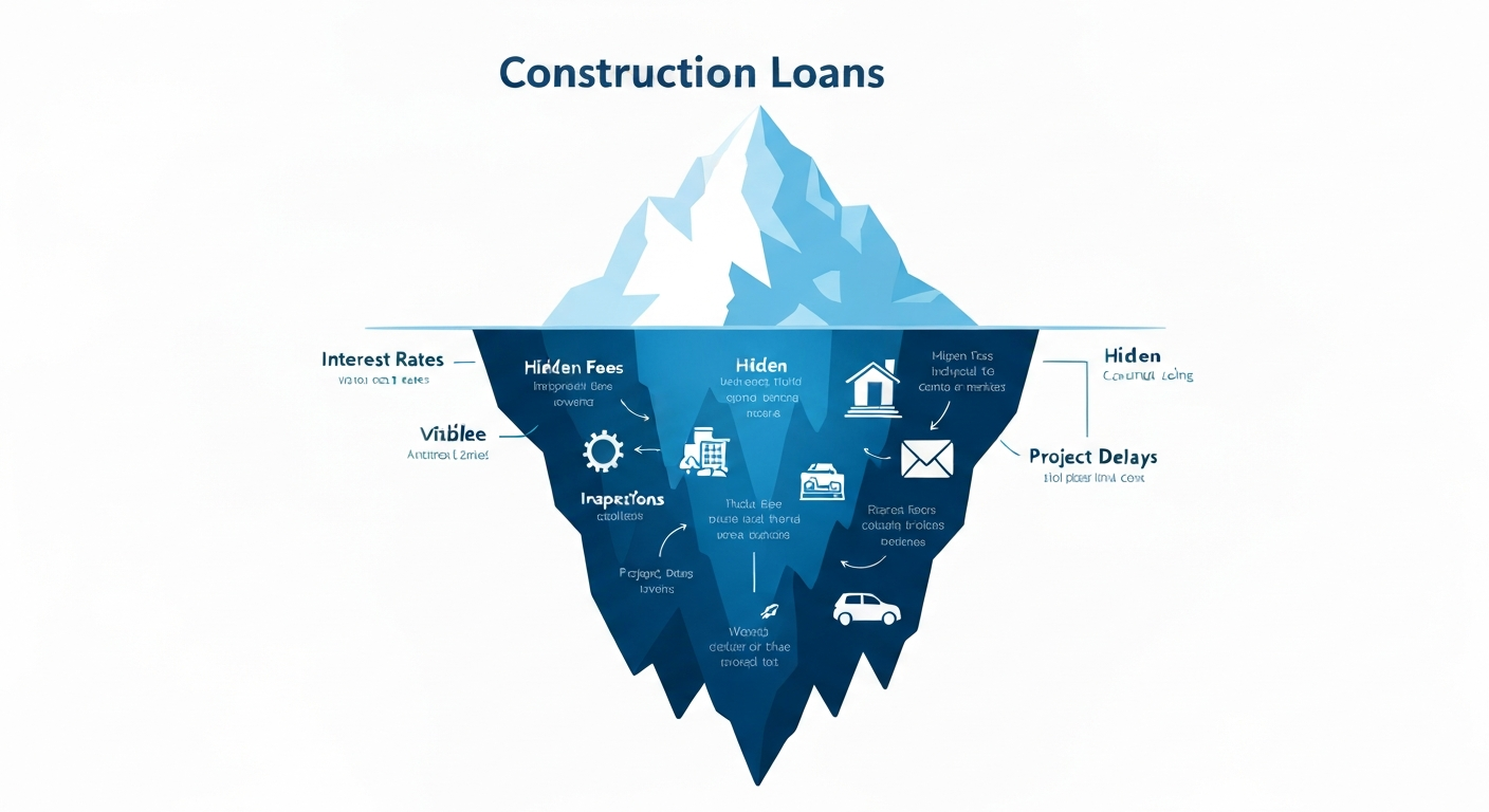 Iceberg illustration of hidden loan costs