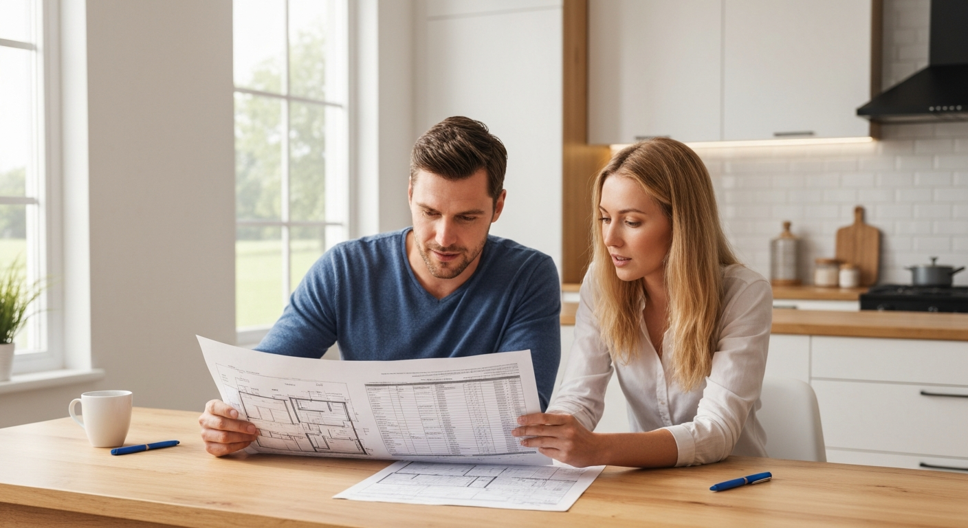 Reviewing building plans and budget